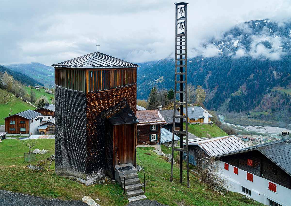 Chapel, Architecture, Exterior, Travel, Switzerland, Wood Shingles