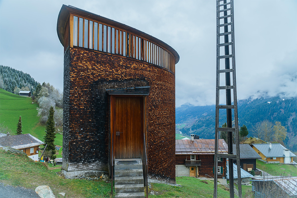 Chapel, Architecture, Exterior, Travel, Switzerland, Wood Shingles